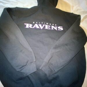 NFL Baltimore Ravens Black and Purple Hoodie